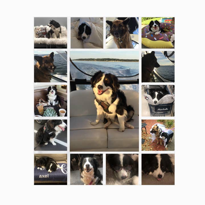 Gepersonaliseerde fotocollage-deken | Aangepaste deken met afbeeldingen voor wholesale door Monogramonline Inc.