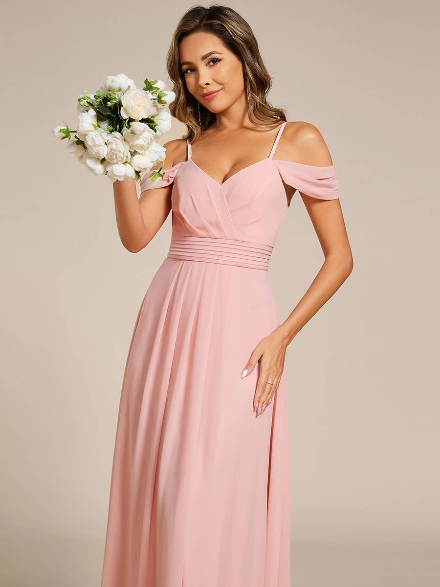 Ever-Pretty - Wholesale Dress - Women's - Straps drop-shoulder sleeve Chiffon Bridesmaid Dress13