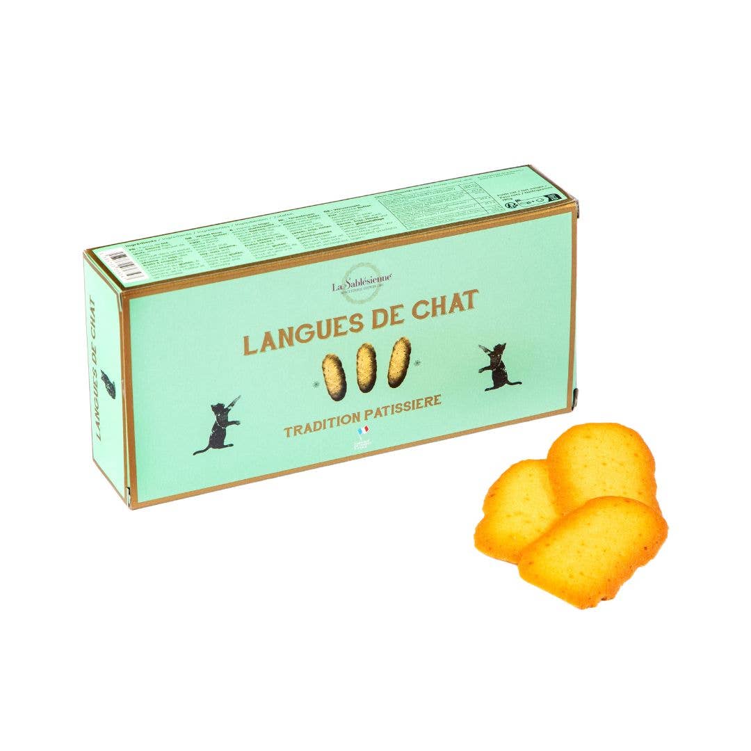 La Sablesienne USA - Wholesale Cookie - French Style Shortbread Black Cat | Langues De Chat Box