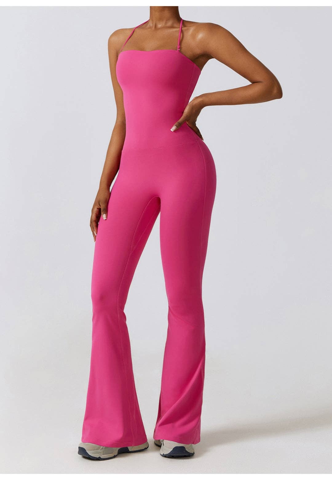 Active by Anna-Kaci - Wholesale Athletic/Lounge Leggings - Women's - Shirred High Waist Flared Leggings6