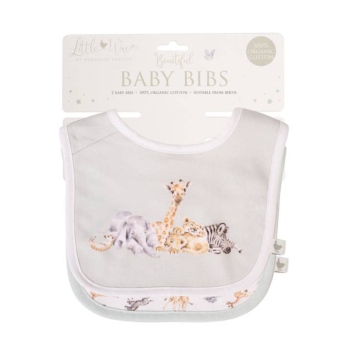 Little Wren Bib Gift Set - Little Savannah for wholesale by Wrendale Designs