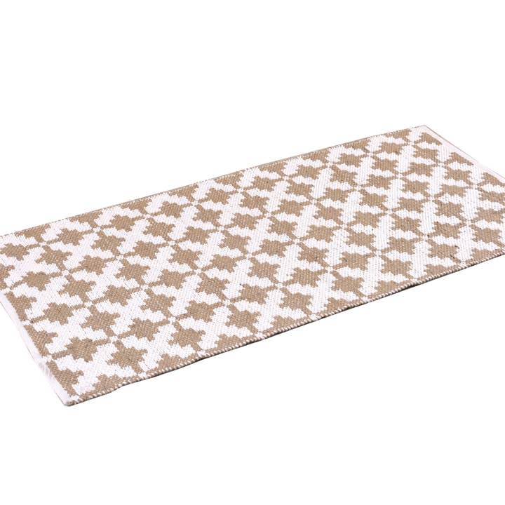 Tappeto in juta sbiancata/naturale 27" x 55" per la vendita all'ingrosso da parte di Spitiko Homes