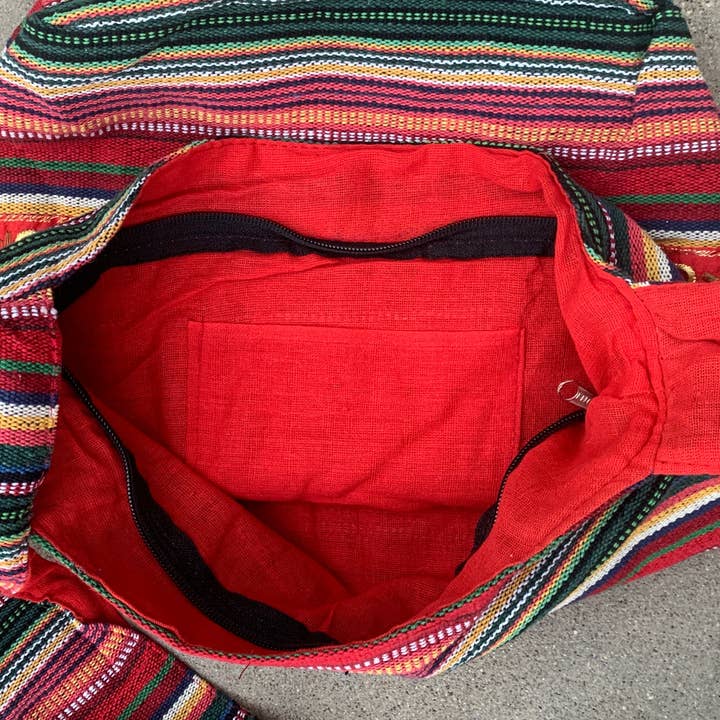 Ganesha Hippie Hobo Bohemian Crossbody Bag Purse for wholesale by Lungta Imports