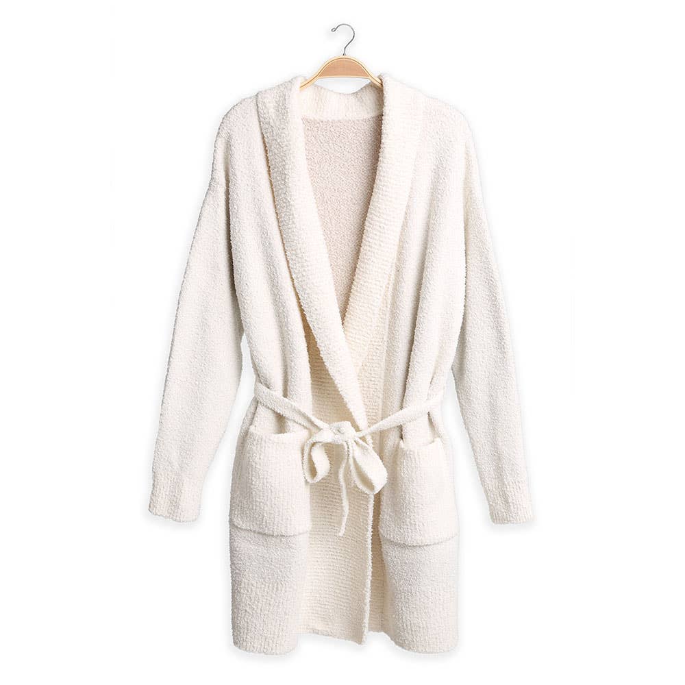 Sensibling Corp. - Venta al por mayor Bata - Mujer - Bata Sólida con Bolsillos y Cinturón5