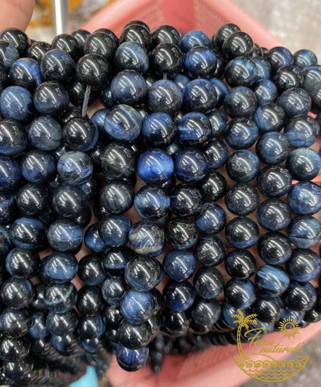 Faiza Naturals - Wholesale Beaded Bracelet - Blue Tiger Eye Crystal Bracelets RARE2