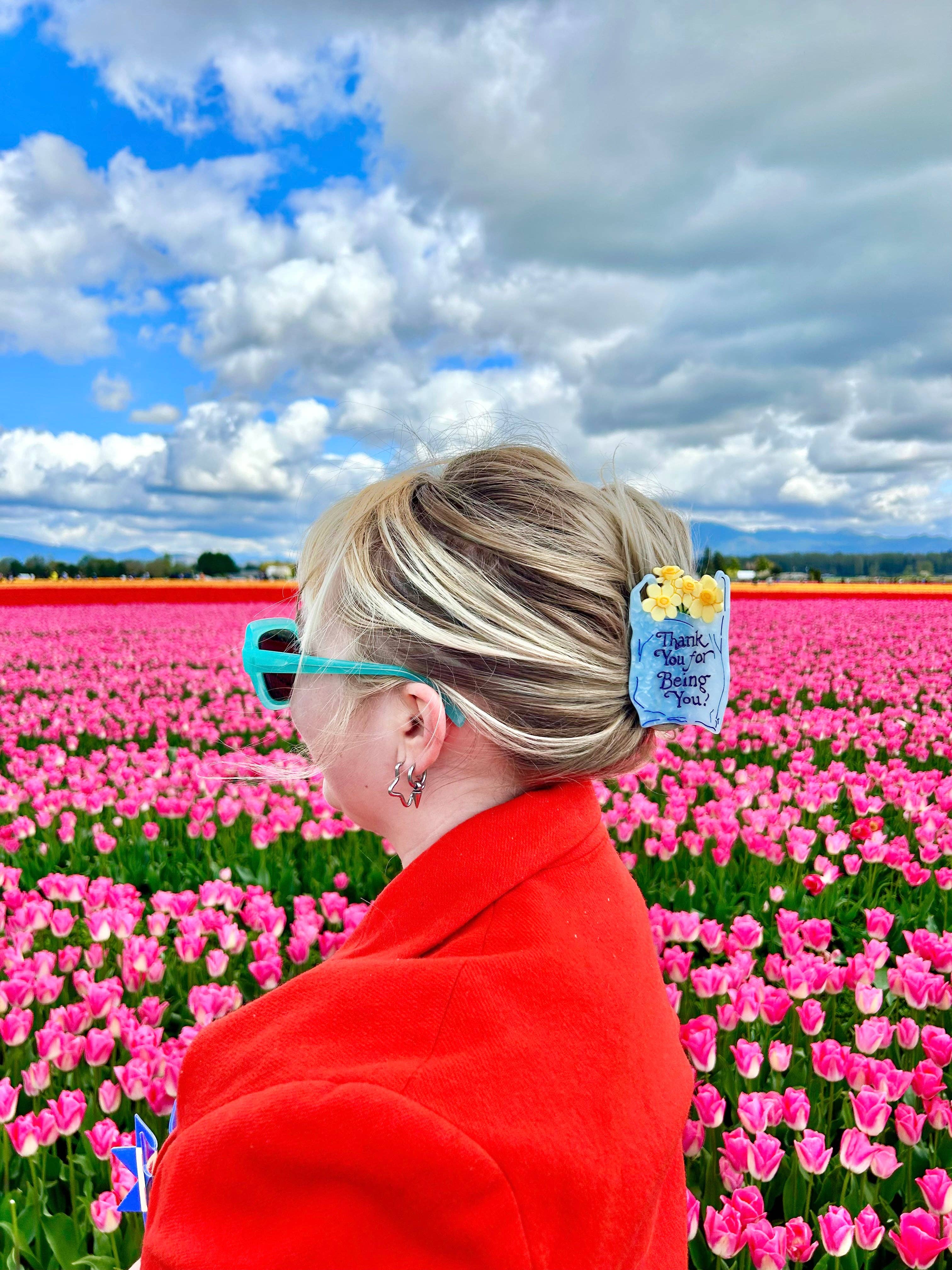 The Peach Fuzz - Wholesale Hair Accessories Set - Women's - Thank You Bag Hair Claw TPF x Lindsey Cherek Waller10