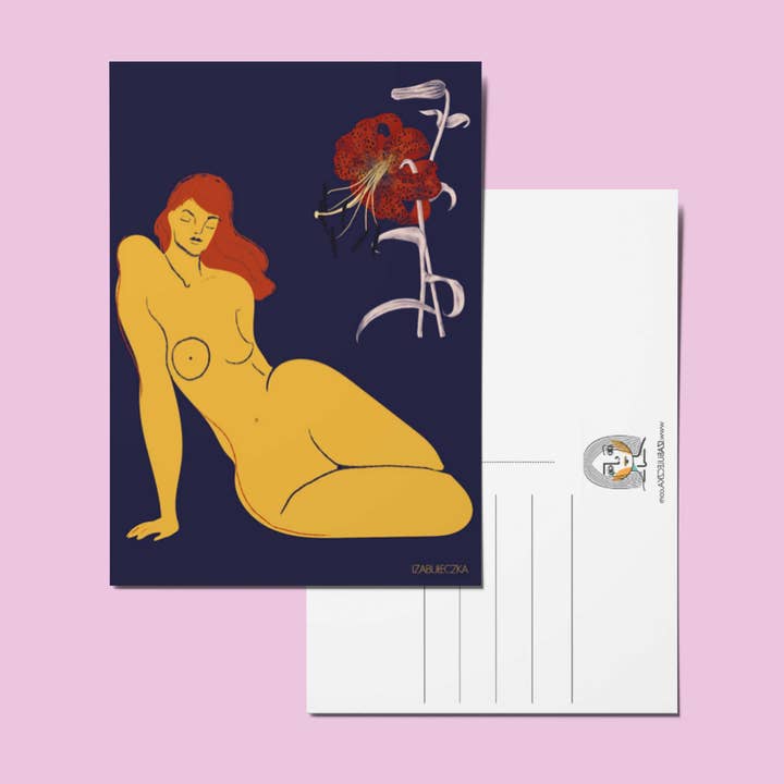 Postcard: Lily for wholesale by Iza Bułeczka