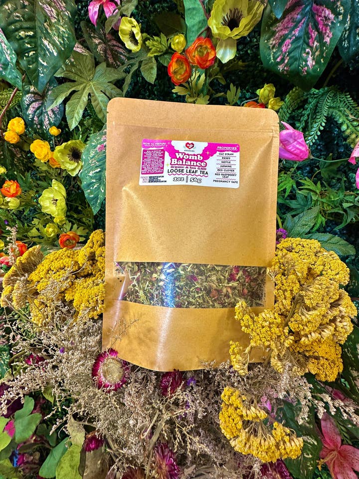 Womb Balance | Organic 2oz Loose Leaf Tea for wholesale by NG Apothecary