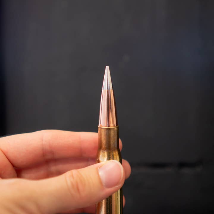 Cartucho Nato .50 Bmg/12,7 × 99 Mm Como Pendente Com Prata por atacado de Copper and Brass
