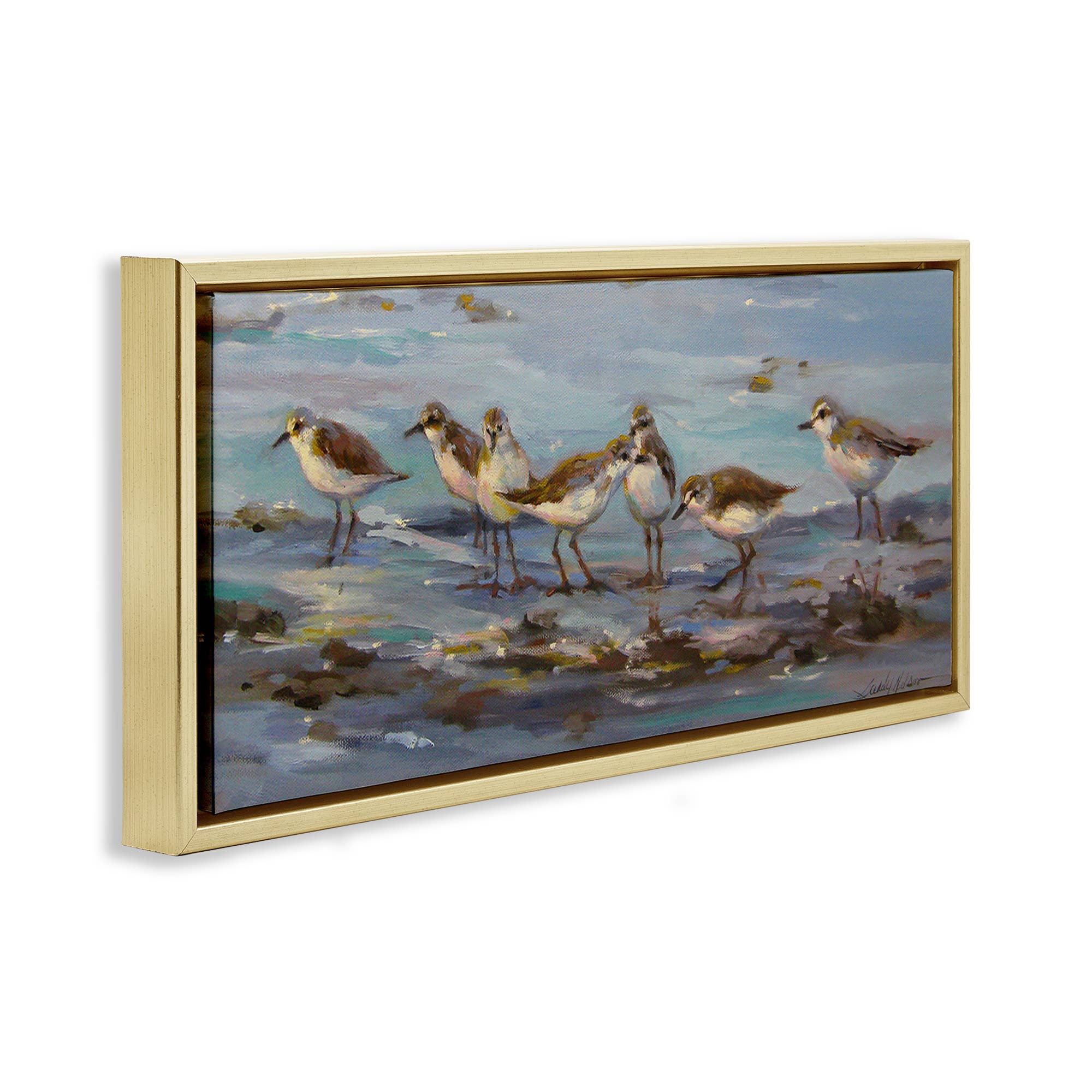 Stupell Industries - Wholesale Wall Sign - Sandpiper Flock on Shore - Framed Wall Art23
