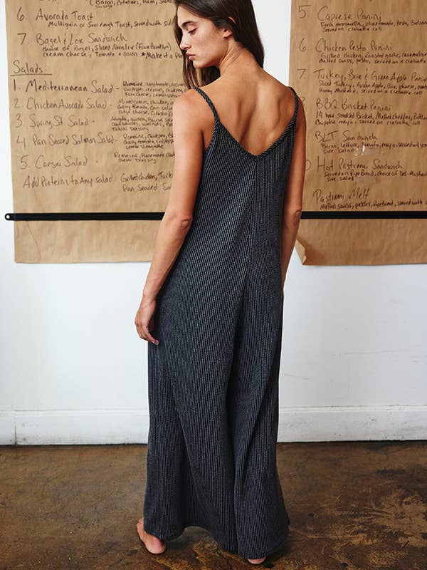 Yellow R5210-1 Wide Leg Solid Textured Knit Jumpsuit for wholesale on Faire18