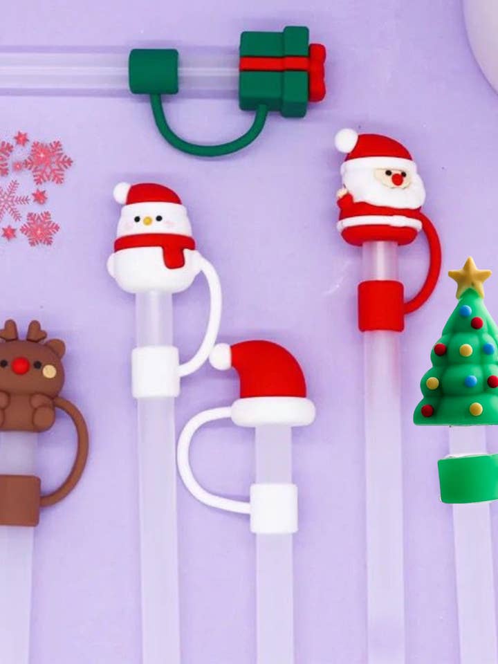 Straw Topper voor Kerstmis - Reindeer RTS voor wholesale door The Classy Cloth WS