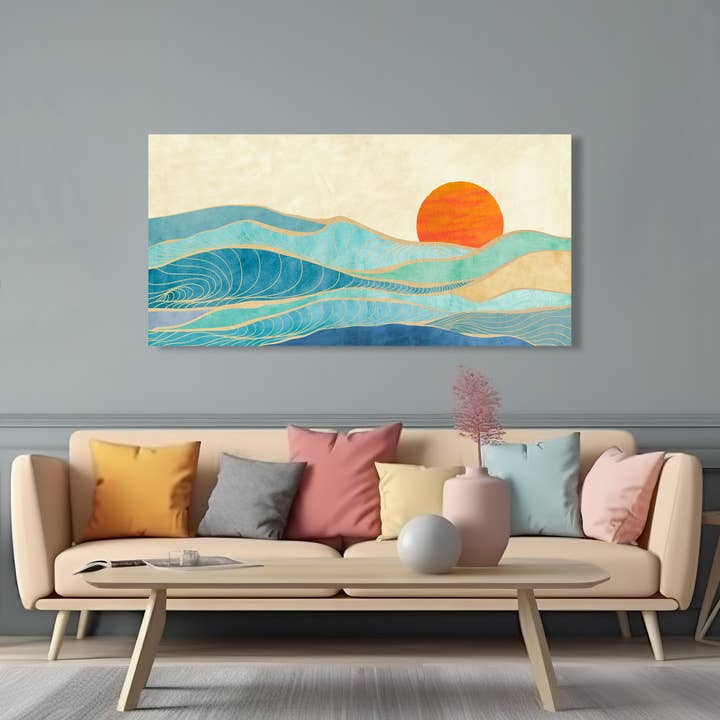 Selected Artworks Italia - Wholesale Canvas Art - Painting on canvas: Sayaka Miko, Tidal Wave2