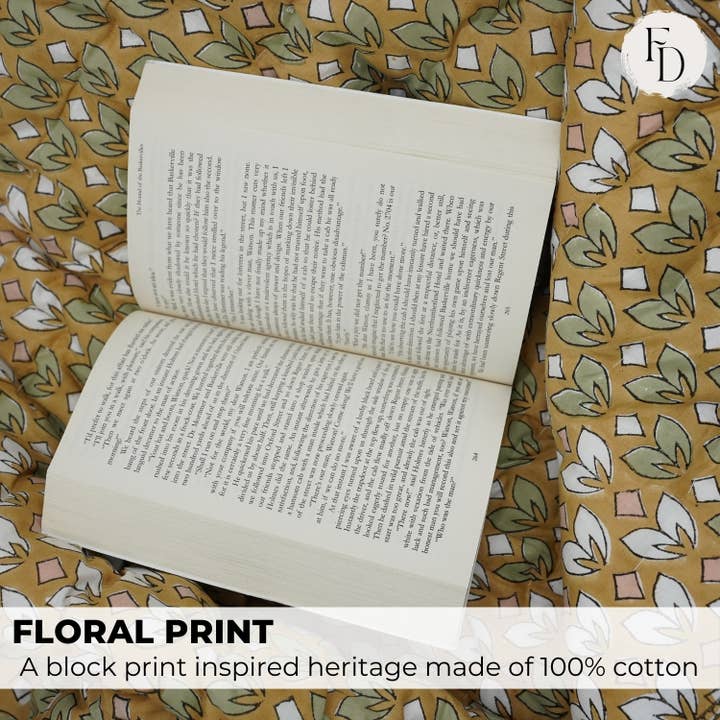 Fabdivine - Wholesale Quilt - Unique Block Print Cotton Warm Throw Quilt Blanket -QUILT -76