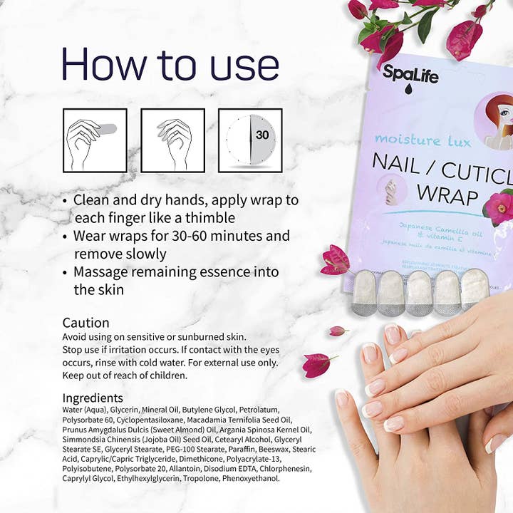 My Spa Life - Wholesale Cuticle Oil - Moisture Lux Nail/Cuticle Mask Japanese Camellia & Vitamin E