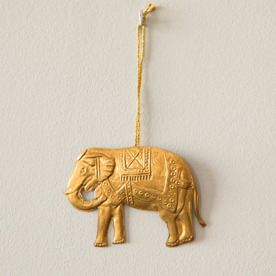 Mahe Homeware - Wholesale Ornament - Elephant Brass Ornament1