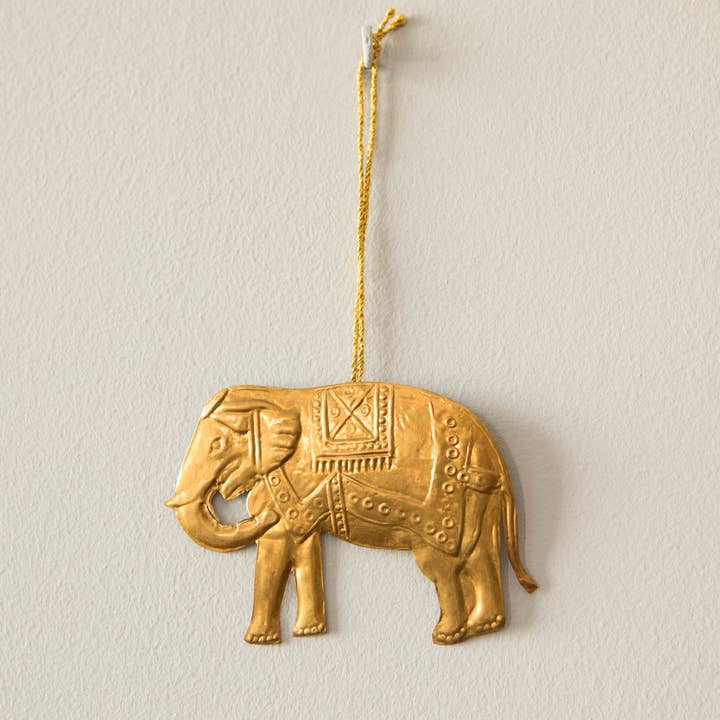 Mahe Homeware - Wholesale Ornament - Elephant Brass Ornament1