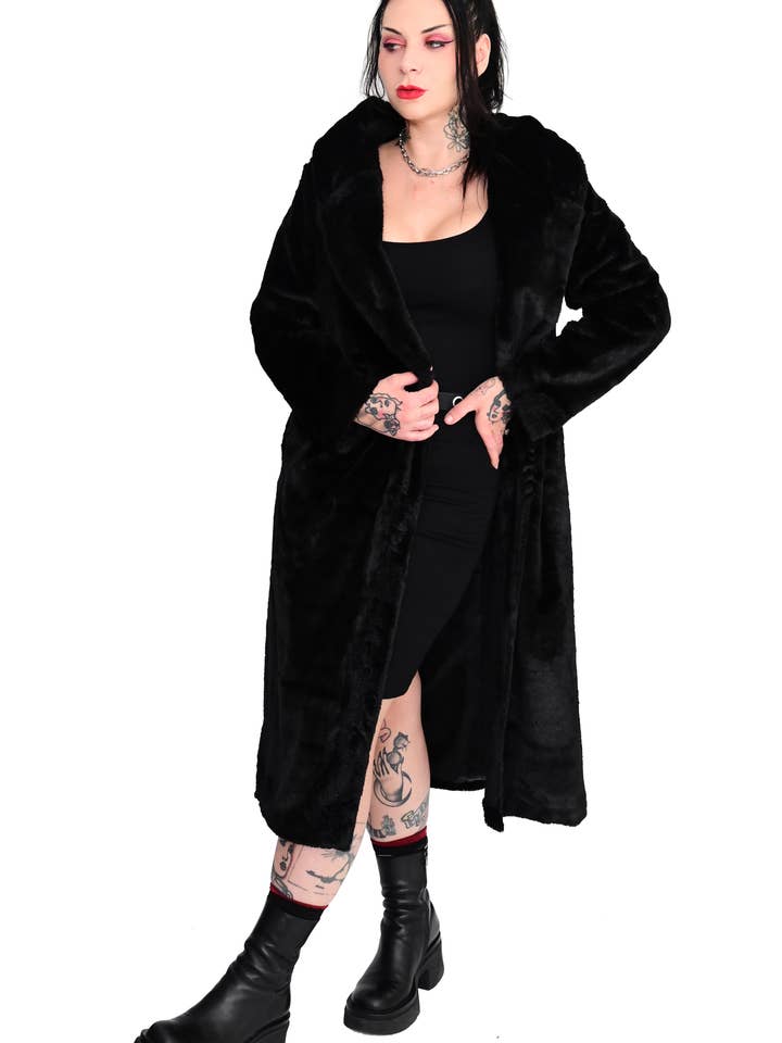 Foxblood - Wholesale Fur/Faux Fur Coat - Women's - Thora Faux Fur Coat5