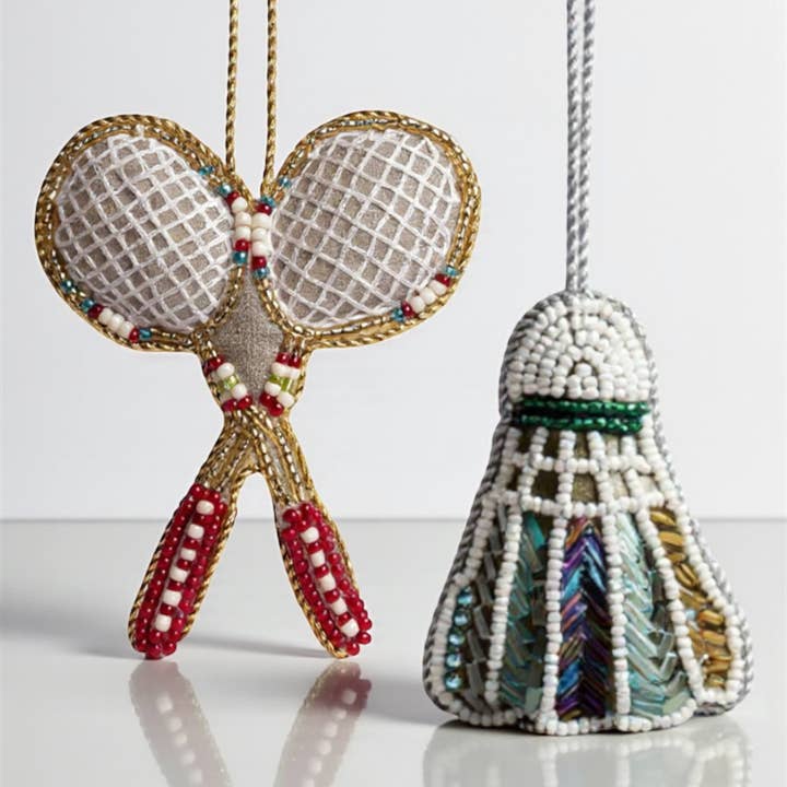 badminton ornament set for wholesale by PILLOWPIA