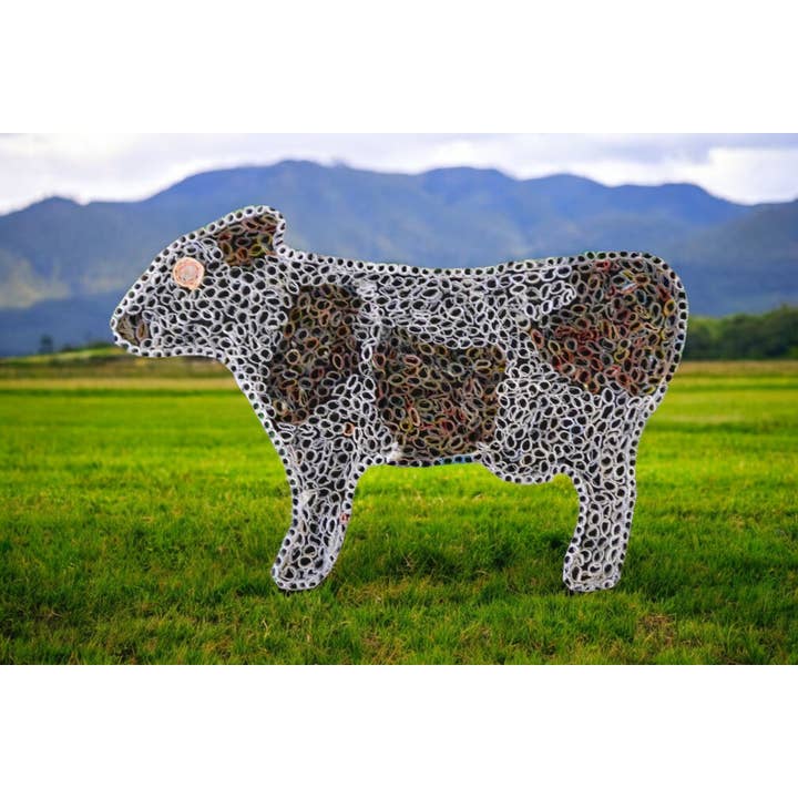 Cow Mini-Figure - Recycled Paper for wholesale by The Upcycled Paper Company