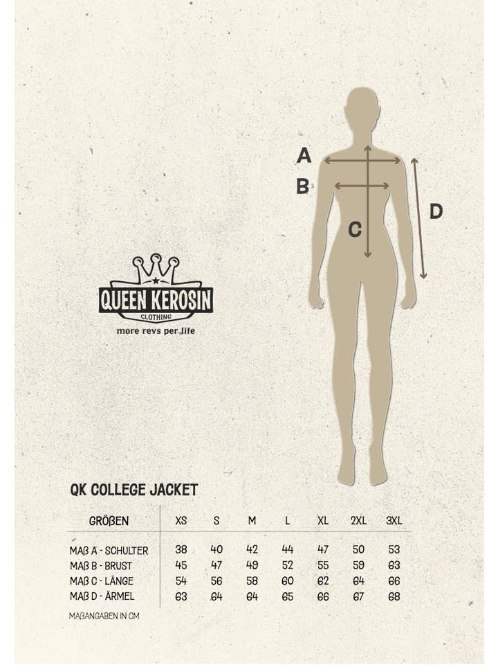 Btex Fashion GmbH / KING KEROSIN – Großhandel Jacke – Damen – College Jacke «We Can Do It»
