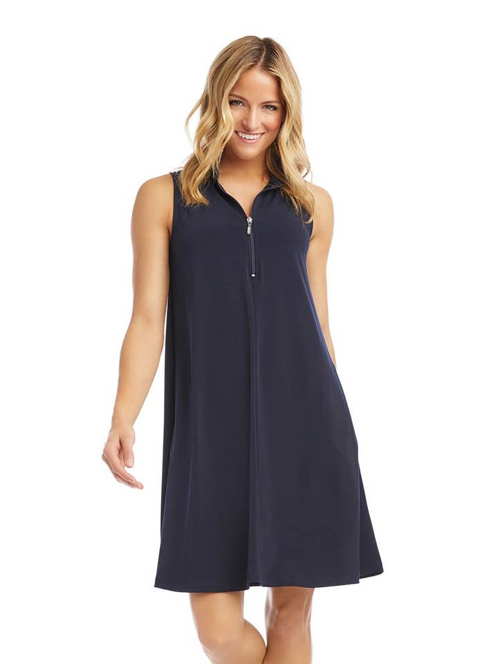 Ärmelloses Reißverschluss-Reisekleid für den Großhandel von Karen Kane