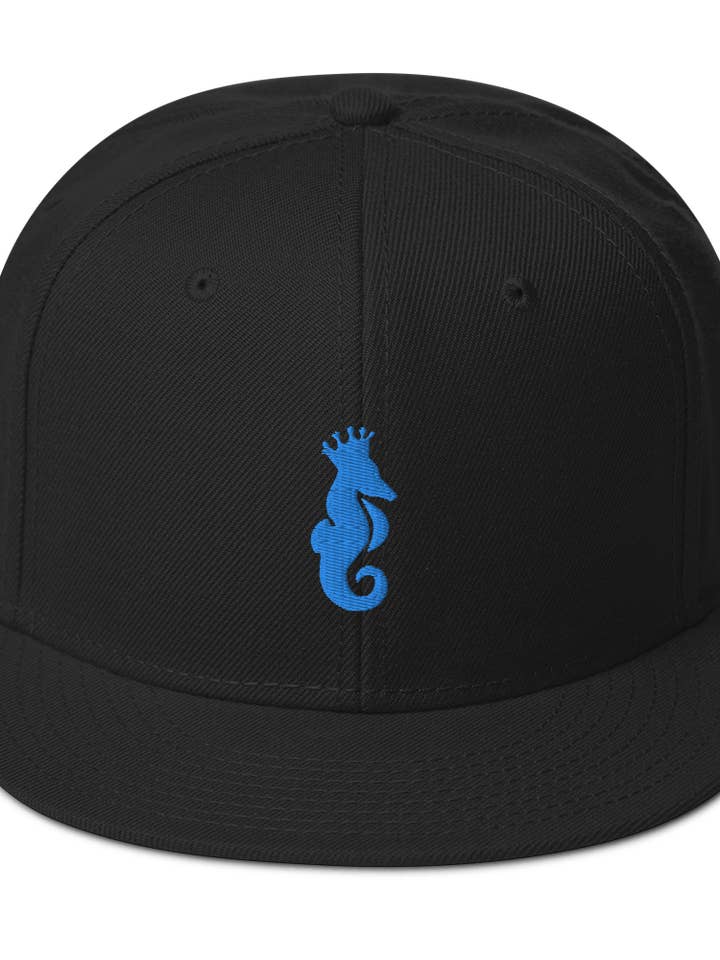 Dwayne Elliott Collection Snapback hoed - Aqua/Teal Seahorse Logo voor wholesale door Dwayne Elliott Collection
