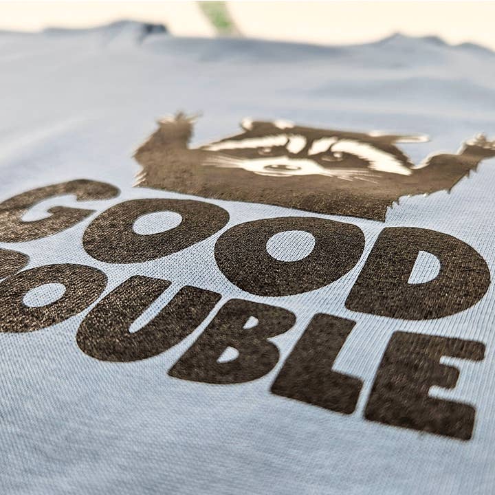 Allegheny Outfitters - Wholesale Screen Printed T-Shirt - Unisex - Good Trouble Raccoon Peace Tee2