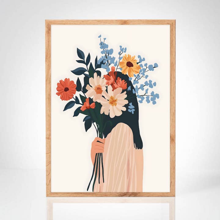 Exposição Floral Boémia, Bouquet de Flores Coloridas por atacado de La maison de l'affiche