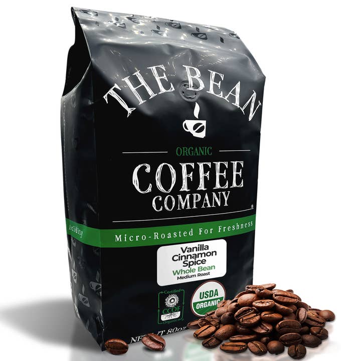 The Bean Coffee Company - Wholesale Ground Coffee - Organic Holiday Bean ~ Vanilla Cinnamon Spice Coffee10