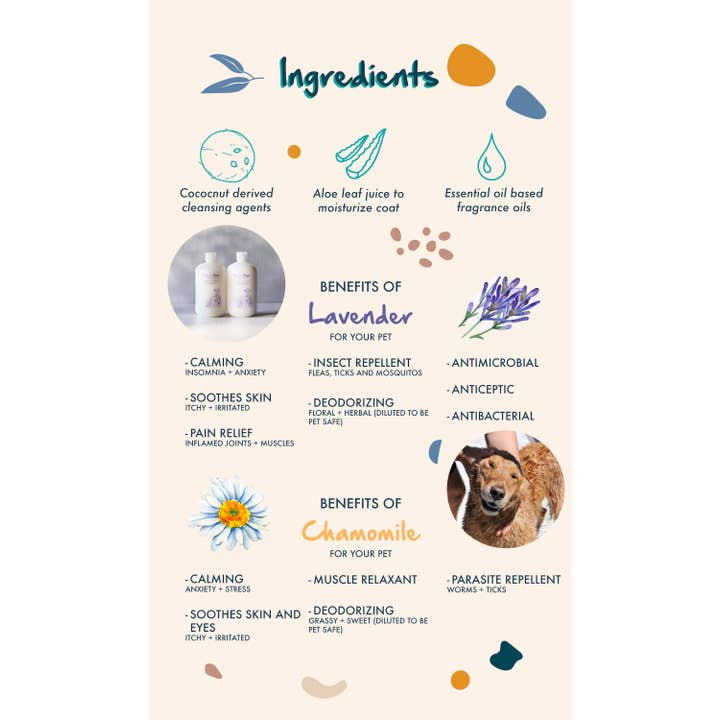 Pure + Good - Wholesale Pet Shampoo - Dog - Dog & Cat Shampoo: Lavender + Chamomile 3