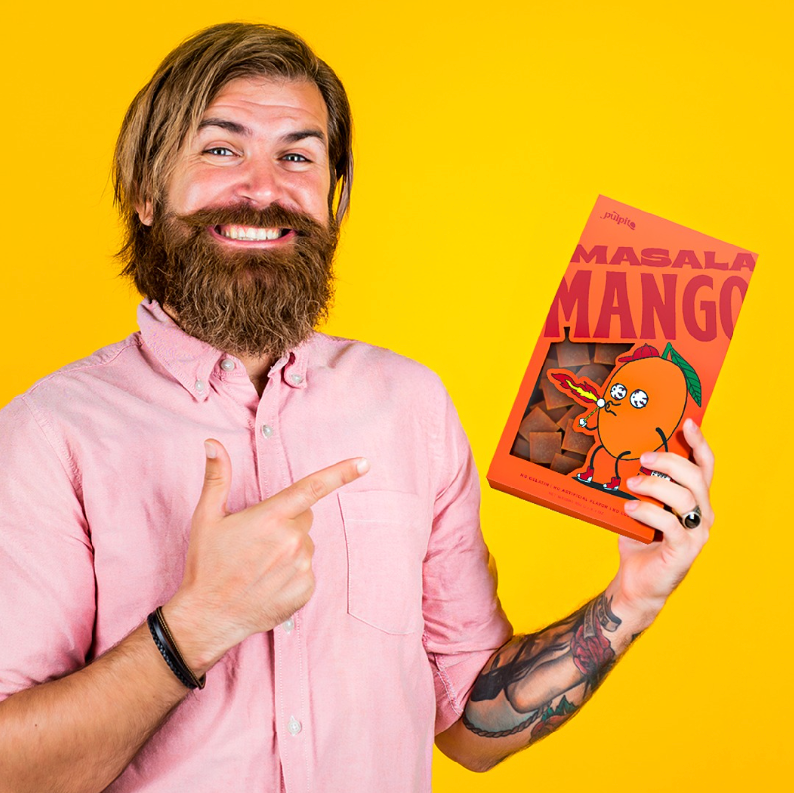 Pulpito Fruit Bites - Wholesale Fruit Snacks - Masala Mango  - Natural Fruit Snacks - Dried Fruit Bites 3