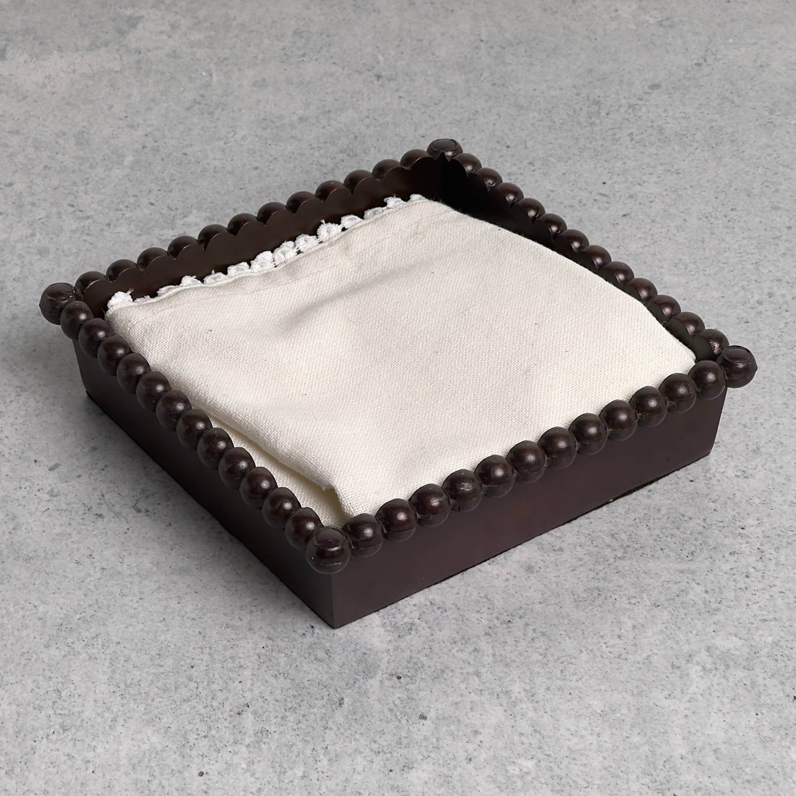 India Handicrafts Inc - Wholesale Napkin Holder - Copper Napkin Box2