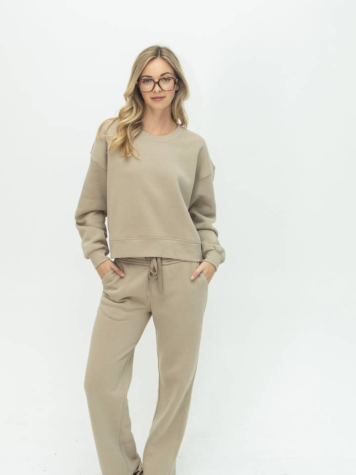 SA00136T - Essential Cozy Sweatshirt and Pants set for wholesale by SPICE ALLEY