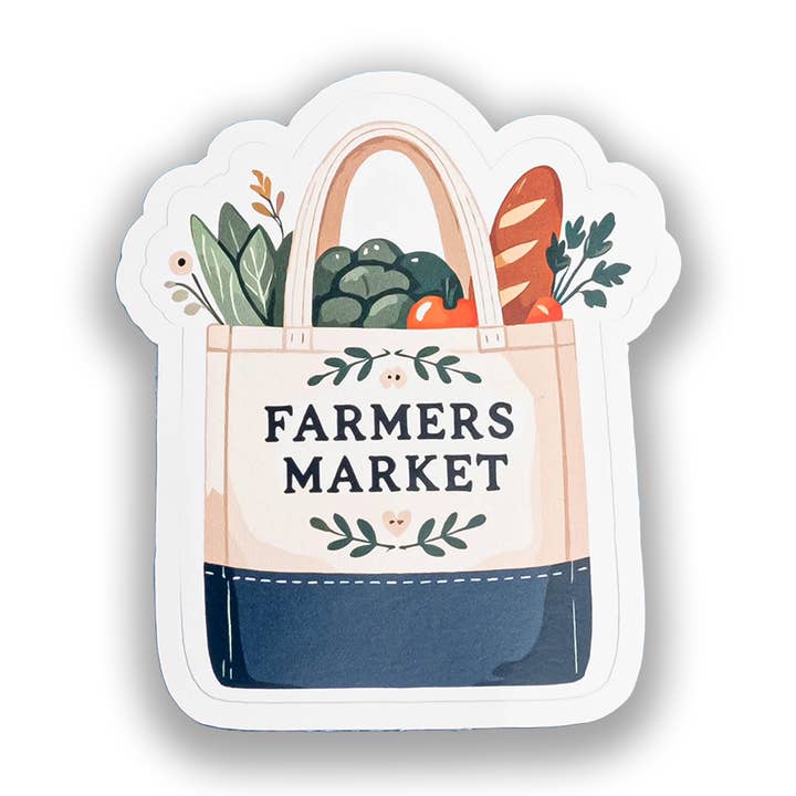 Pegatina – Bolsa de Mercado de Agricultores, Estética de Comestibles Frescos para venta al por mayor de AspenOvations