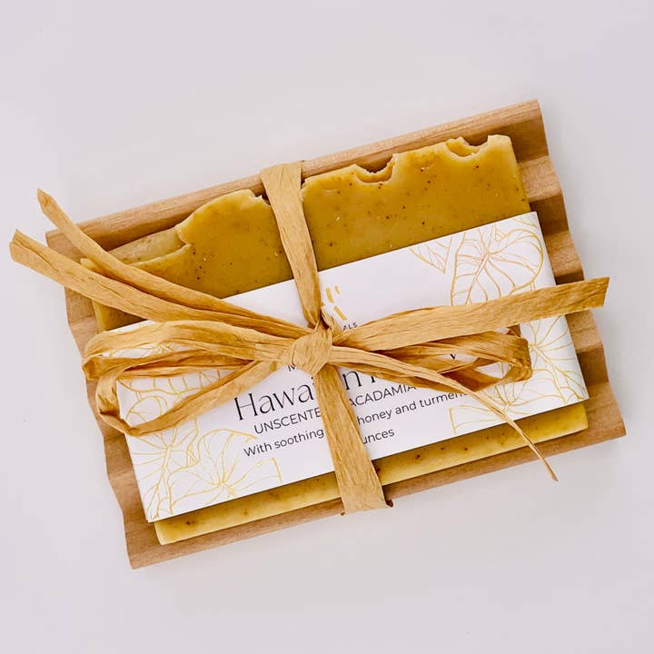 Maui Goat Milk Soap Gift Set - Hawaiian Honey (Unscented) for wholesale by Kula Essentials