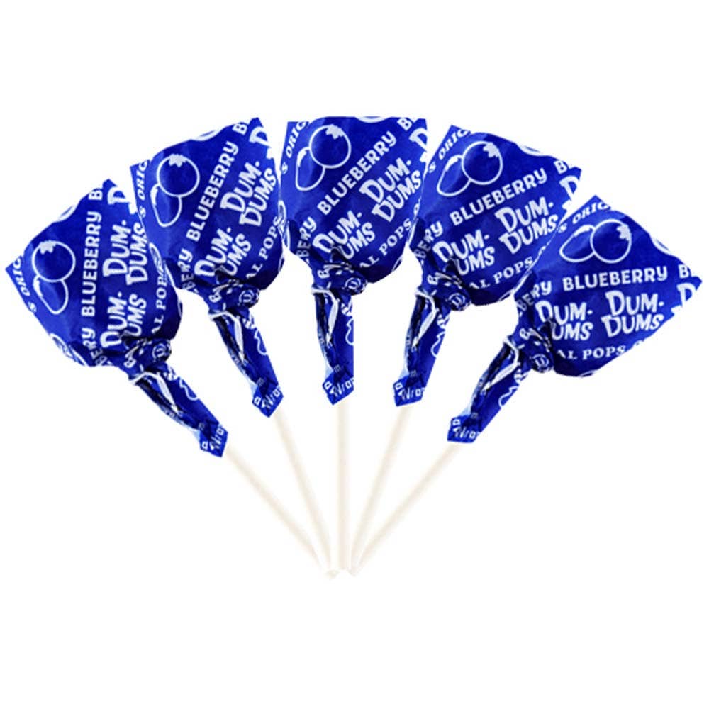 Just Candy - Wholesale Lollipop - Dum Dum Lollipops 75ct - Blue Blueberry0