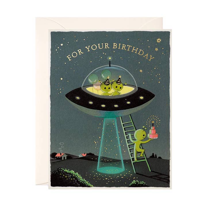 JooJoo Paper - Wholesale Birthday Card - Aliens Birthday Card