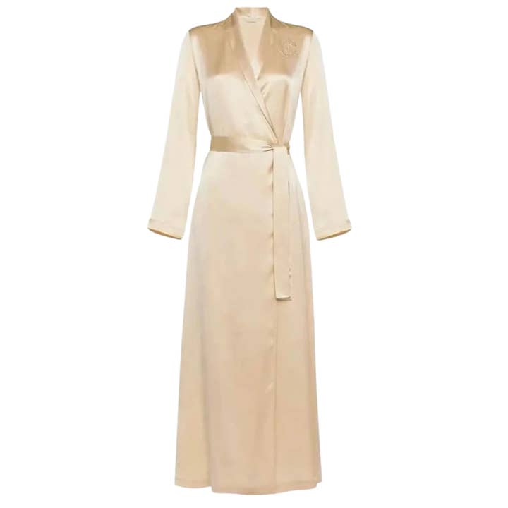 LA COMTESSE PARIS - Silk Robe - Champagne for wholesale by La Comtesse Paris