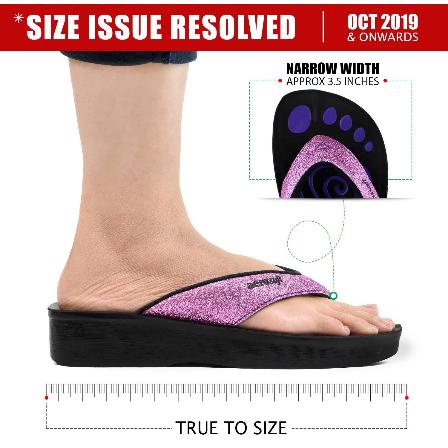 AEROSOFTFOOTWEAR - Wholesale Flip Flops - Women's - Aerosoft - Glitterati Thong Sandals for Women13