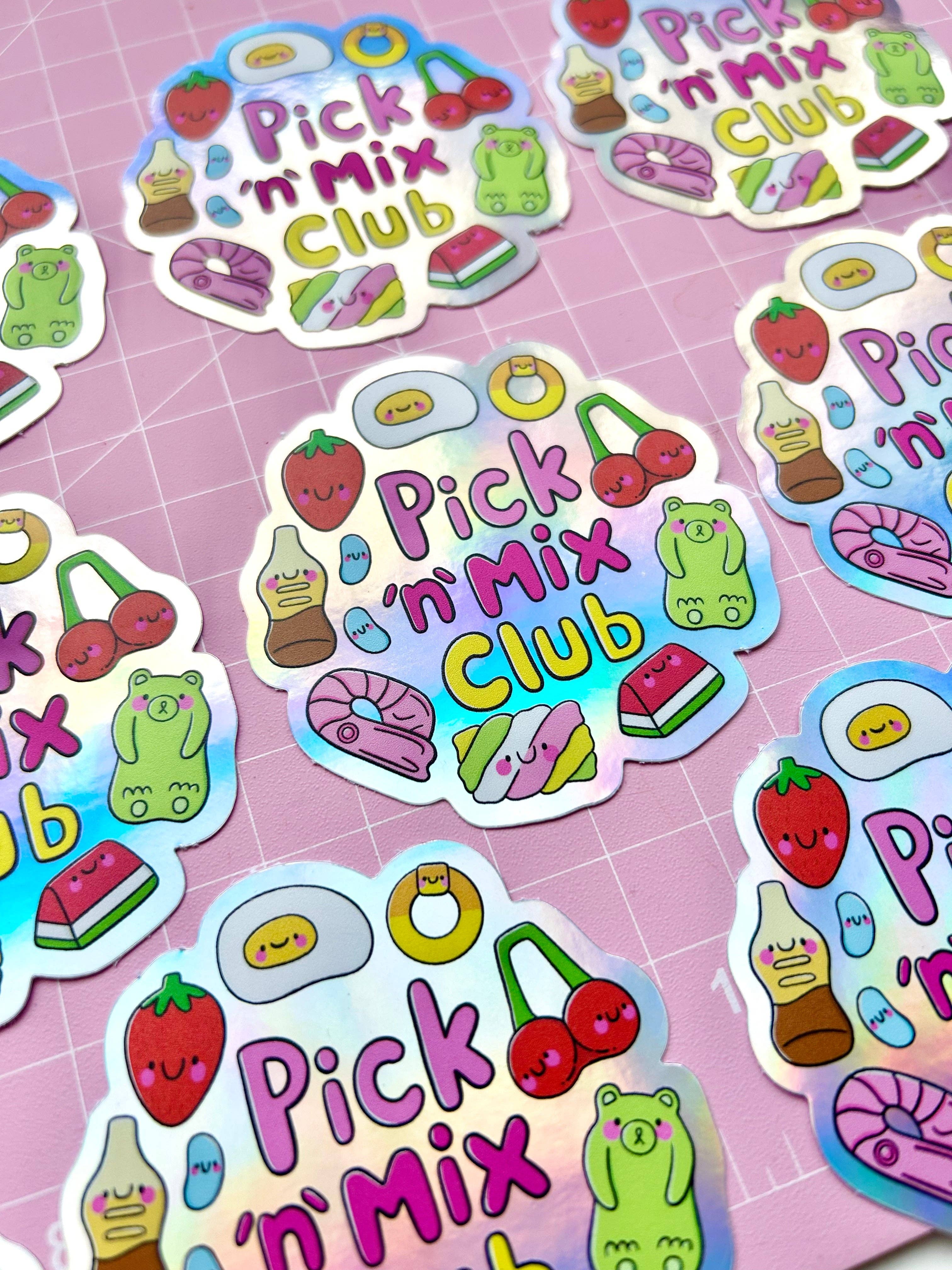 Kellylou – wholesale Sticker – Pick 'n' Mix Club Holographic Sticker1