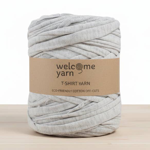 T-shirt Yarn Light Grey for wholesale by WelcomeYarn