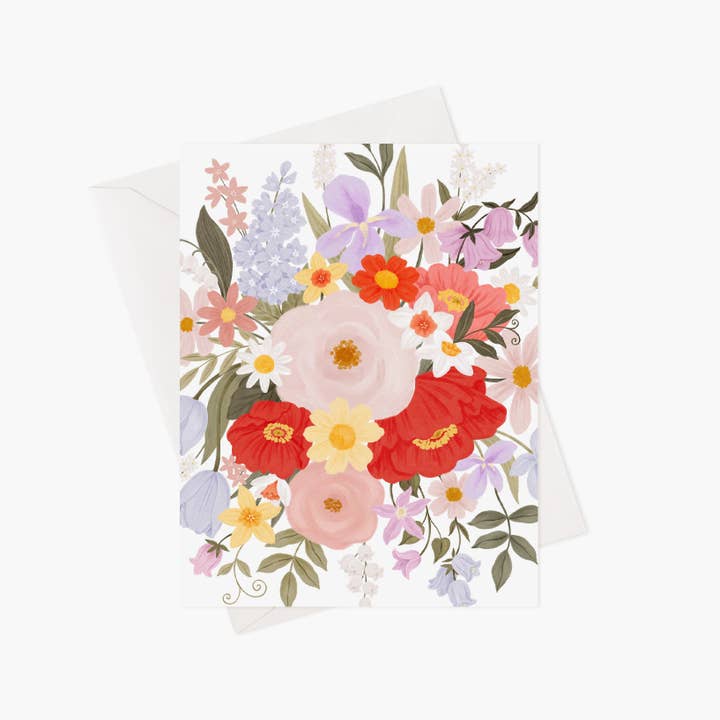 Marie-Lise Illustration – wholesale Everyday greeting card – Explosion florale - Carte de souhaits