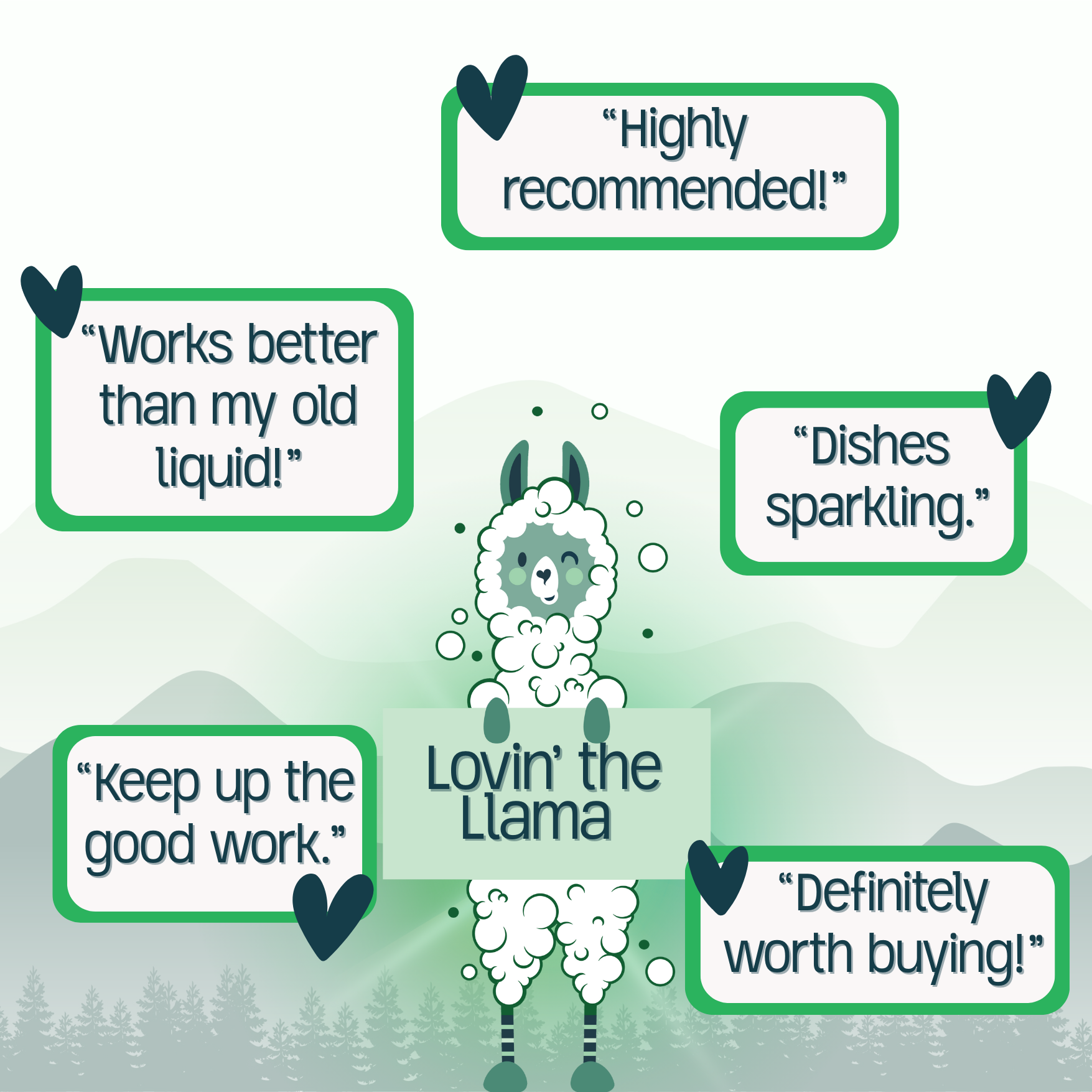 Green Llama - Wholesale Dishwasher Tablets - Dish Washing Machine Tablets 20ct - Case of 105