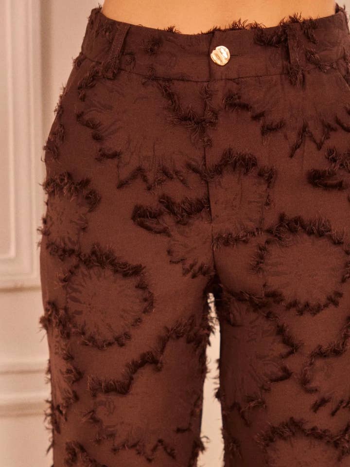 Frime - Vendita all'ingrosso Pantalone - Donna - Pantaloni a gamba dritta testurizzati - 56884