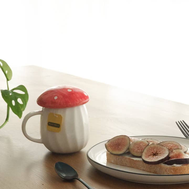 Really Nice Things - Wholesale Coffee Mug - Taza de Champiñón (Roja)2