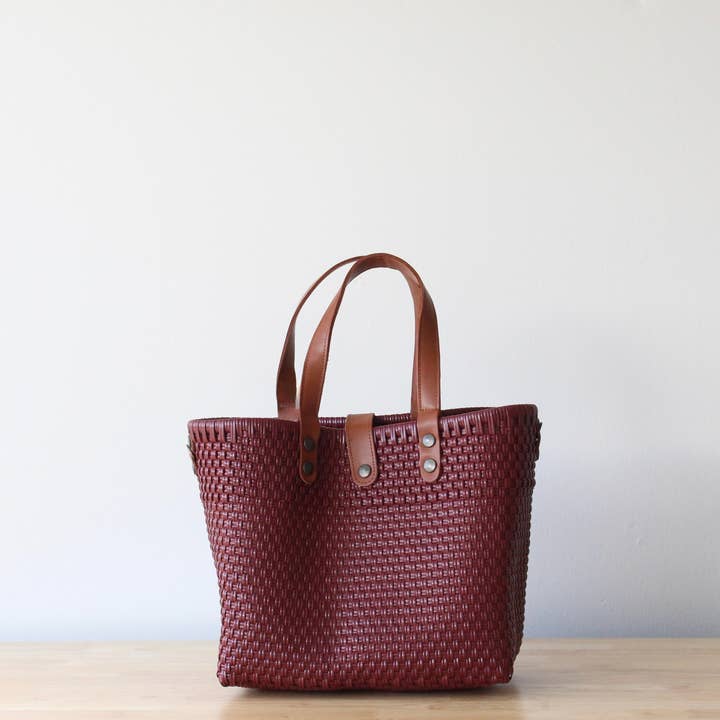 Sac à main bordeaux de MexiMexi pour la vente par MexiMexi
