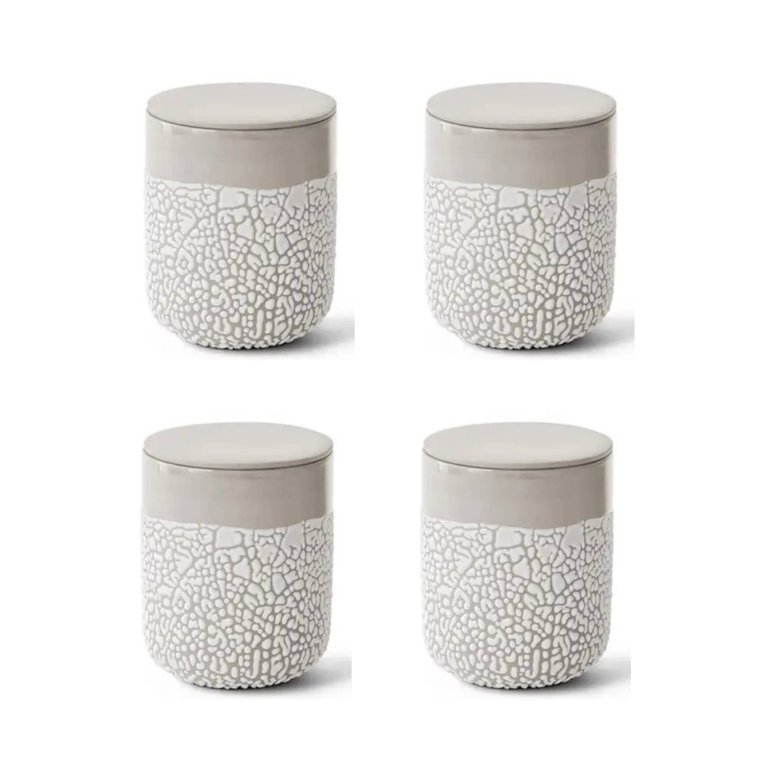 Hosley - Wholesale Decorative Box - Hosley® Set of 4, Lichen Box 5in  Ivory0