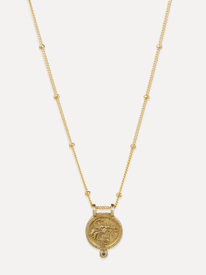 Zodiac Necklace - scorpio "mysterious & passionate" for wholesale by Lulu Designs