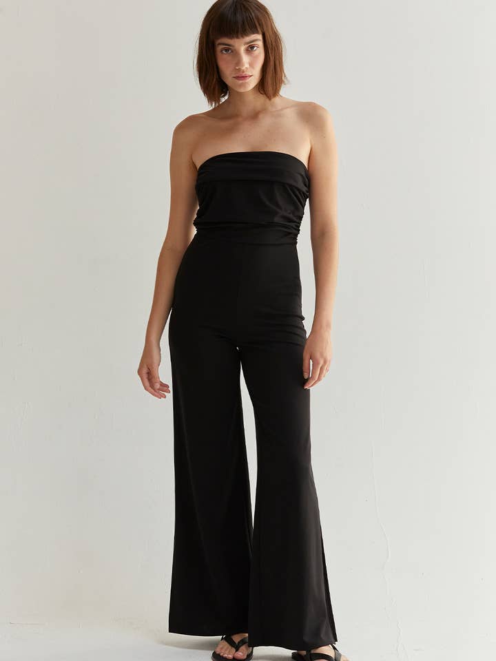 CR8660-Kaitlyn Jumpsuit With Front Shirring for wholesale by Crescent